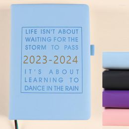 Agenda 2023-2024 Planner A5 Notebooks Weekly Monthly Diary Journal School Office Supplies Kawaii Stationery Goal Habit Schedules