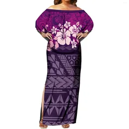 Casual Dresses Hawaiian Women'S Cape Dress Samoan Costume Polynesian Tribes Design Party To Support Customization