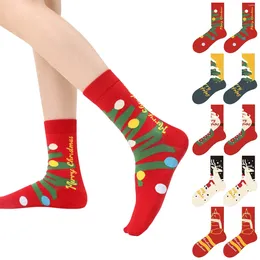 Men's Socks Christmas For Men And Women Mid Calf Autumn Winter Japanese Cute Cartoon Stockings Kink Lingerie