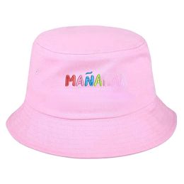 New Colourful Letters Bright Eyes Bucket Hat Embroidered Busket Hat Sunshade Couples' Cap Classic