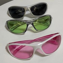 Sunglasses Rectangular For Women Man Vintage Outdoor Cycling Sports Hip Hop Punk Sun Glasses UV400 Trend Female Eyeglasses