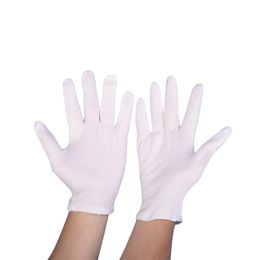 New White Cotton Ceremonial gloves for male female Serving 1 Waiters drivers Jewellery Gloves C431
