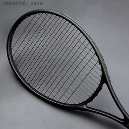 Tennis Rackets 40-55 LBS Ultralight Black Tennis Rackets Carbon Raqueta Tenis Padel Racket Stringing 4 3/8 Racchetta Tennisracket racquet Q231109