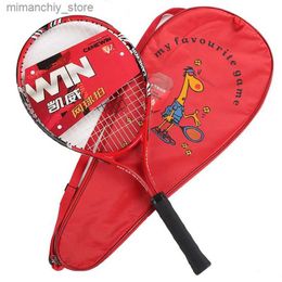 Tennis Rackets CAMEWIN 25 inch Child Aluminium Alloy Tennis Racket Grip Size L1 With Cover Bag Over Grip Q231109