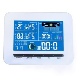 Freeshipping Digital Wireless Electronic Temperature Humidity Metre LCD Display Weather Station Indoor Outdoor Thermometer Humidity Dcgbd