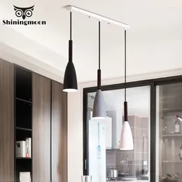 Pendant Lamps Nordic Minimalism LED Lights Modern Creative Aluminium Lamp Restaurant Stair Kitchen Hanging Home Deco Light