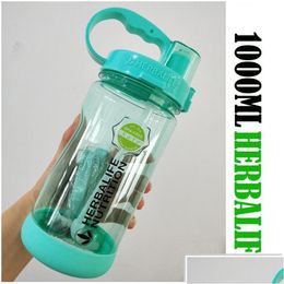 Water Bottles Water Bottles Mti Color 1000Ml Bpa Gray Rose Red Portable Herbalife Nutrition Plastic Sports Hiking Fitness St Bottle Dr Dhemd