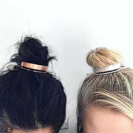 Hair Clips & Barrettes Design High Polished Alloy Round Hairpins Bun Cuff Vintage Clip Stick Women Wedding Accessories Retro Pins