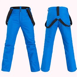 Skiing BIB Pants Ski Pants Women Winter Sport Outdoor Thickening Trousers Men Windproof Waterproof Warm Snowboard Trousers Sports Warm 231107