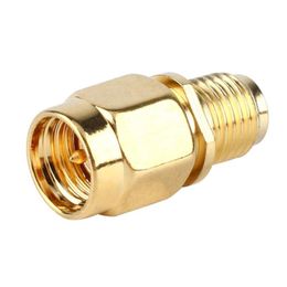 50pcs/lot For RF Coaxial Cable Gold Plated Colour RP SMA Female Jack to SMA Male Plug Straight Mini Jack Plug Wire Connector Adapter Msxvt