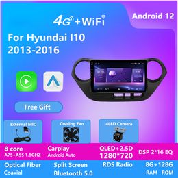 2 Din Android Car Multimedia Video Player 2DIN Stereo Radio GPS For hyundai I10 2013-2016 DSP 128G