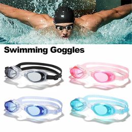 Goggles Durable Swimming Goggles For Men Women Anti-Fog UV Prescription Waterproof Silicone Adjustable Googles Kids Diving Glasses P230408