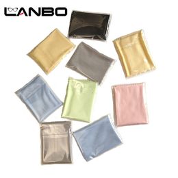 Lens Clothes LANBO Individually Packaged 15x15CM Lens Clothes Clean Cloth Microfiber Sunglasses Eyeglasses Camera Glasses Duster Wipes 230408