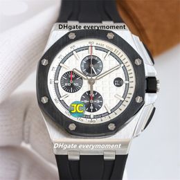 JC Factory Automatic Machinery Men's Watches 26400 44mm cal.3126 Movement Deep Diving Watch 316L Sapphire Luxury Stainless Steel Wristwatches Chronograph