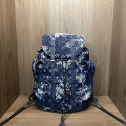 Brand Bags Mens Brown Backpack Denim Jacquard Letter Backpack Large Capacity Blue Printed Backpack Mens Travel Bag Schoolbags Womens Outdoor Casual Bags Totes