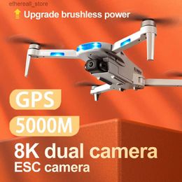 Drones DIXSG New LU3 Max Professional Drone 8K HD ESC Camera Aerial Photography GPS 5G FPV Optical Flow Foldable RC Quadcopter Gift Toy Q231108