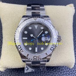 Mens 904L Steel Watches Men's 40mm 126622 Rhodium Dial Platinum Bezel Clean Cal.3235 Movement Automatic Mechanical 116622 CleanF Sport Watch