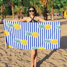 Wholesale 20 Styles Summer Beach Towel Tropical Cactus Ice Cream Dolphin Print Beach Bath Towels Microfiber Super Absorbent with Fine and Delicate Terry 250gsm