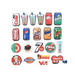 Shoe Parts Accessories Fast Delivery Pvc Beer Croc Charms Custom Logo Wholesale Bk Mexican Clog For Bracelet And Drop Shoes Dhwz2