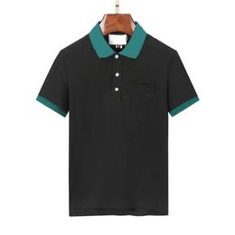 T-shirt 2021 Italy POLOT shirt fashion men polo shirts short sleeves casual cotton T-shirts high quality casualetter Down Collar T272S