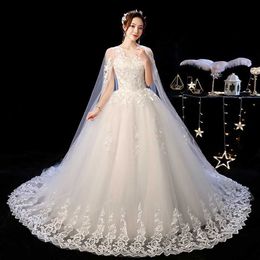 Partykleider Hochzeitskleid 2023 New Elgant Gericht Zug Spitze Stickerei Prinzessin Vintage Wedding Dresse Plus Szie Brautkleider 0408H23