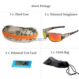 Sunglasses OUTSUN Camo Polarised Sunglasses Men Women Sport fishing Driving Sun glasses Brand Designer Camouflage Frame De Sol with Case YQ231108