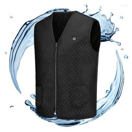 Racing Jackets Heating Vest Jacket Sleevless Electric Thermal Self-Heating Cotton Winter Outdoor Hiking Intelligent Warming Waistcoat