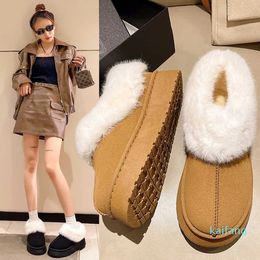 Thick Bottom Warm Snow Boots Women Winter Thickened Warm Fur One Comfortable Outside