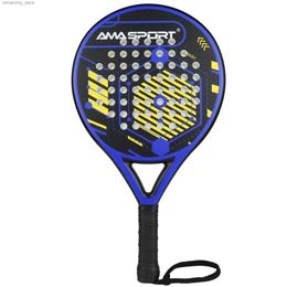 Tennis Rackets AMASPORT Padel Racket 38mm Mens Tennis Padd Racquet Full Carbon Fibre EVA SOFT Mory Core for Beginner Padel Padd Q231109