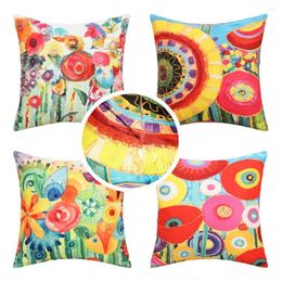 Pillow Case 4pcs Outdoor Boho Covers Waterproof Decorations Cushion Cover Decorative For Patio Garden Balcony