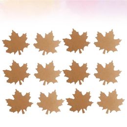 Party Decoration 200 Pcs Hanging Tag Fall Leaves Kraft Tags Baking Clothing Gift Paper Label