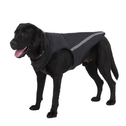 Winter Jacket for Dogs Soft Fleece Lining Extra Warm - Pet Coat for Hiking Reflective Lightweight Dog Vest for Small Medium Large Dogs,Black