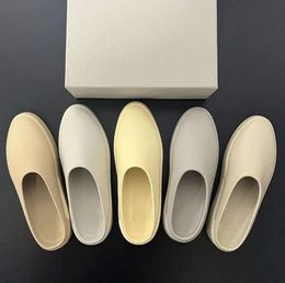 Fears of God The California Slip-On Original Sandals Slippers Luxurys Designers FOG Sliders Women Almond Oat Cream Concrete Cement Extralight EVA mens Trainer BRH