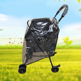 Dog Car Seat Covers Protection Stroller Cover Carrier Accessories Portable Clear Plastic Pet Warm Windproof Cat Breathable Foldable