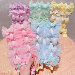 Hair Accessories Girls Snow Big Bow Hairpins Kids Sweet Clip Headwear Cute Barrettes Headband Fashion