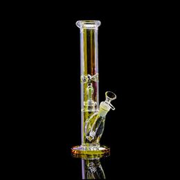 Heady glass bongs Hookah/Borosilicate Luminous Glass Hookah 12" Tall with perc 14mm Connector (GB-445)