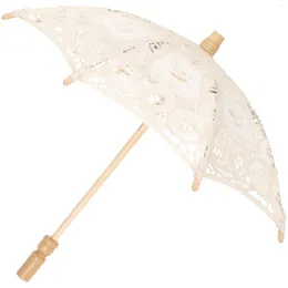 Umbrellas Embroidery Lace Umbrella Girls Po Props Wedding Accessories Folding Decorative Parasol Vintage Beach Vacation Baby For Kids