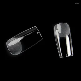 False Nails 240pcs/Bag Press On Coffin Nail Tips Clear Full Cover Fake Artificial Long Ballerina