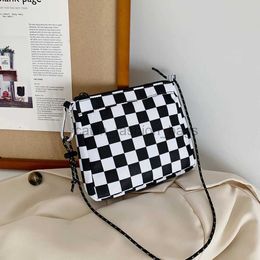 Shoulder Bags Women's Bag Plaid Paern Soulder Messenger Bag Ladies Luxury Designer andbagcatlin_fashion_bags