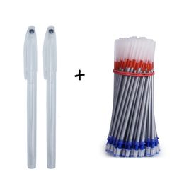 Markers 102Pcs/batch silver pen filling 1.0mm fabric leather marking fabric ink filling patch work marking erasable washable handle 230408