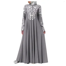 Party Dresses Women Muslim Dress Kaftan Arab Jilbab Abaya Islamic Lace Stitching Maxi Formal Occasion Vintage Evening