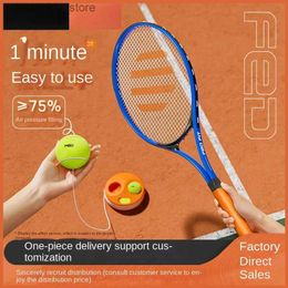 Tennis Rackets Professional Tennis Training Racket with Rebound Ball for Solo Practise Q231109