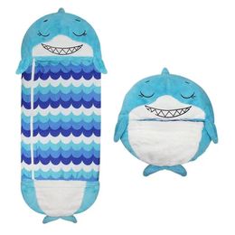 Sleeping Bags Sleeping Bag Kids Cartoon Sleepsacks Children's Sleeping Bag Plush Doll Pillow Boys Girls Baby Animal Sleep Sack For Birthday 231108