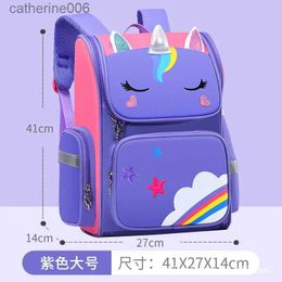 Backpacks New Large Schoolbag Cute Student School Backpack Cartoon Bagpack Primary School Book Bags for Teenage Girls KidsL231109