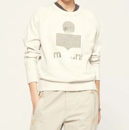 Autumn I M Brand Sweatshirts Classic Pattern Letter Embroidery Cotton Round Neck Sweater European