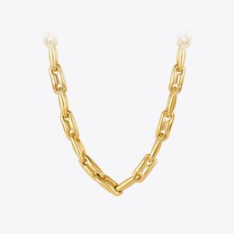 Chains Heavy Chain Chunky Necklace For Women Goth Necklaces 2023 Fashion Jewelry Stainless Steel Gold Color Collier P213209Chains