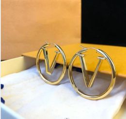 2023 Top Paris Jewelry Accessories Women Hoop Earrings Luxury 18K Gold Ear Studs Lady Nice Christmas gift lou With Box