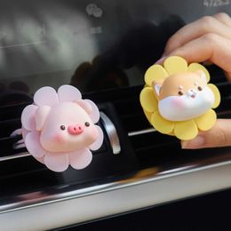 Decorations Car Freshener Smell In The Styling Vent Perfume Diffuser Cute PIGDUCK Fragrance Air Fresheners Clip Parfum Interior Accesso AA230407