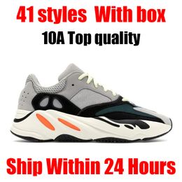 2024 neuer Designer -Laufschuhe Flow Sneaker 500 Basketballschuh 700 V2 V3 Tennis Run Foam Runner Black Men Women Lässige Outdoor -Sporttrainer mit Box CZ