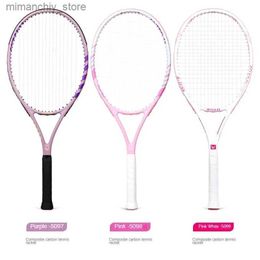 Tennis Rackets Carbon composite ultralight tennis racquet for men and women beginners student sports gift Q231109